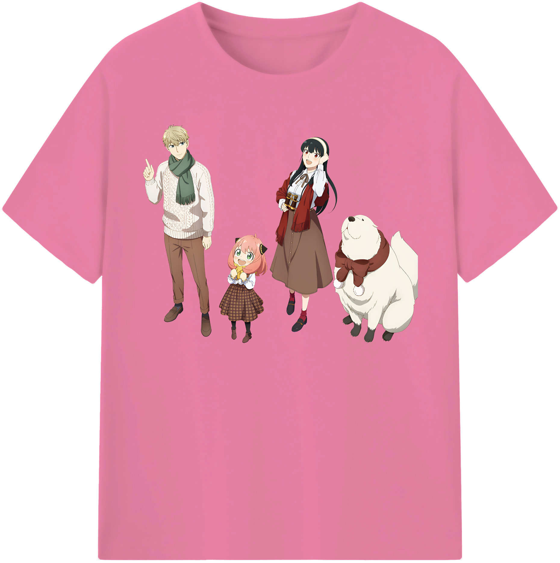 （画像用） SPY×FAMILY间谍家家酒 綿100％半袖Tシャツ（フロントプリント）